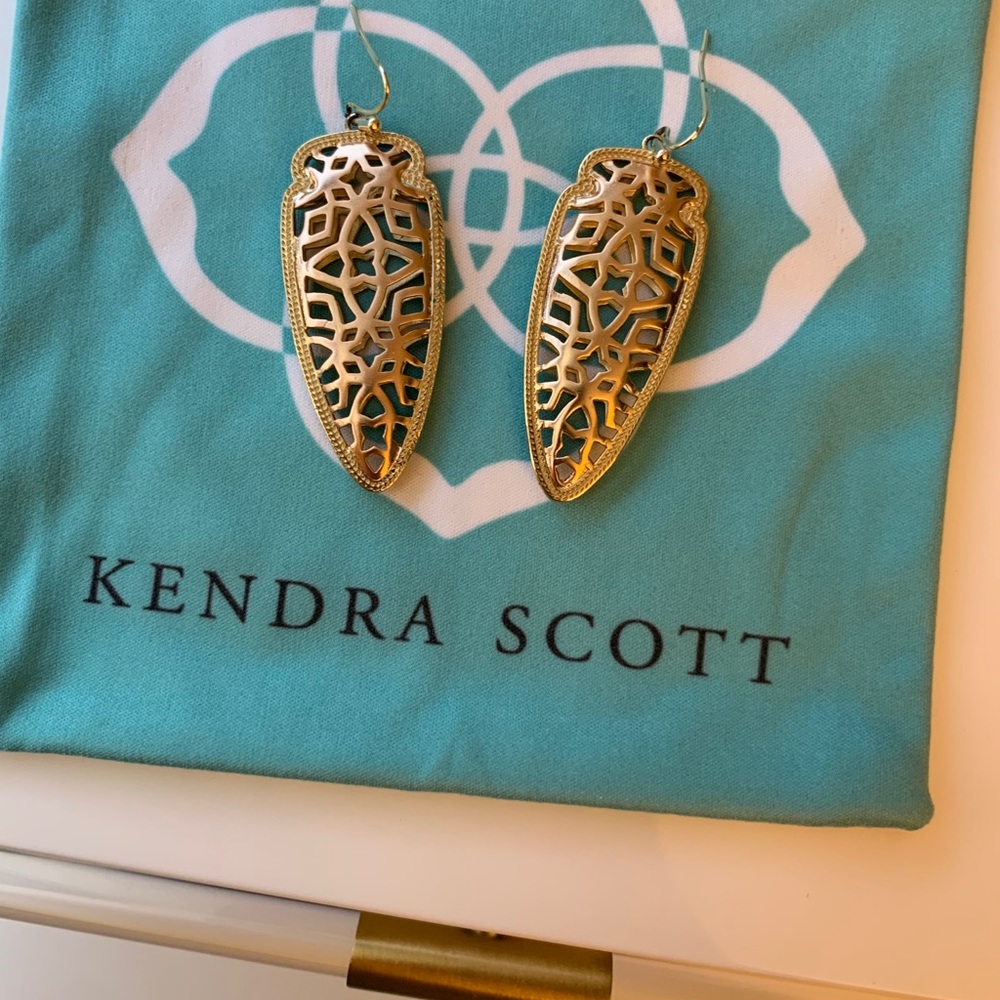 Kendra Scott Rose Gold Filigree Earrings